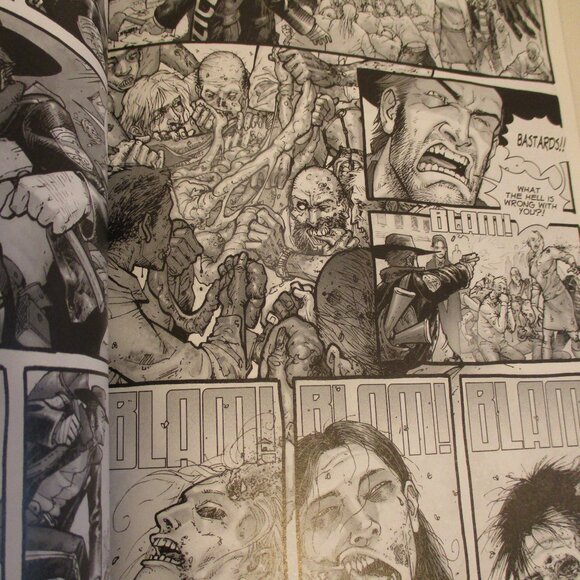 The Walking Dead TPB Volume 1 Red White Black Graphic Zombie Fighting Comic Book - Picture 7 of 13